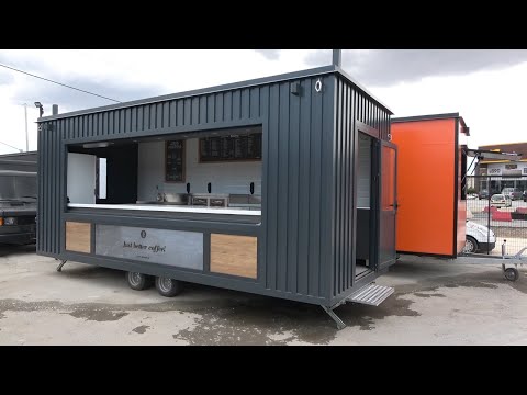 Coffee trailer - Ρυμουλκούμενη κινητή καφετέρια box BRUNO
