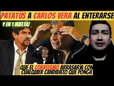 Carlos Vera enojado con Rafael Correa al enterarse que el Correismo ganara con cualquier candidato