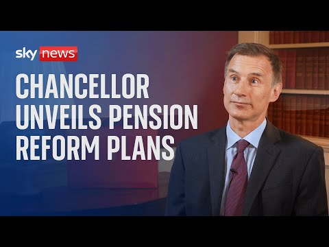 Watch live: Chancellor Jeremy Hunt unveils plans for pension fund reform in Mansion House speech