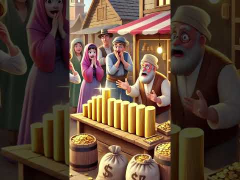 "गरीब बढ़ई का जादुई औज़ार | ईमानदारी बनाम लालच की सीख" #cartoon #shorts