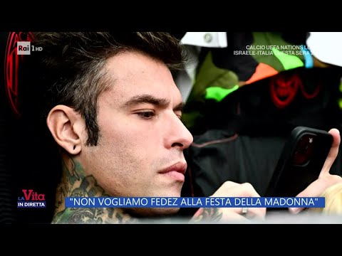 "Non vogliamo Fedez alla festa della Madonna" - La Vita in diretta - 09/09/2024