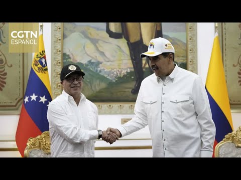 El presidente de Venezuela, Nicolás Maduro, recibe en Caracas a su homólogo colombiano