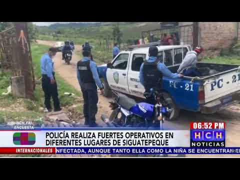 Policía Nacional realiza capturas producto de operativos en Siguatepeque
