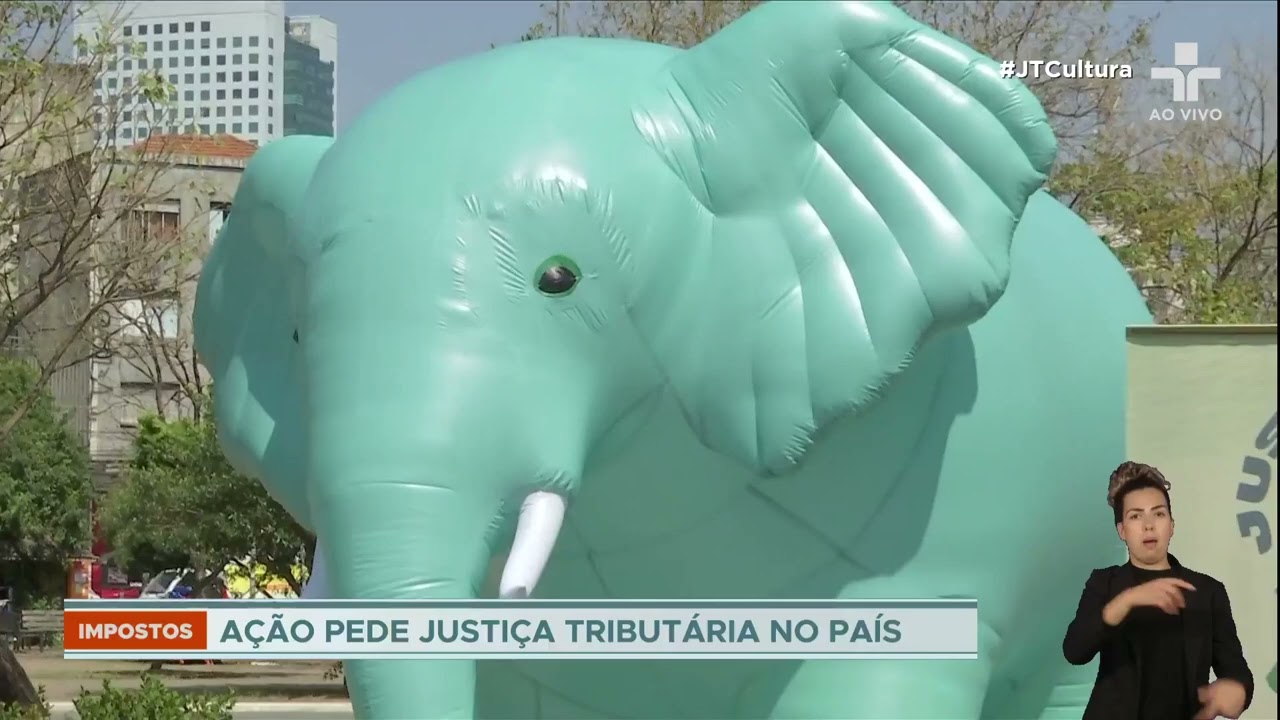 Instalação no Largo da Batata denuncia desigualdade nos impostos pagos por ricos e pobres