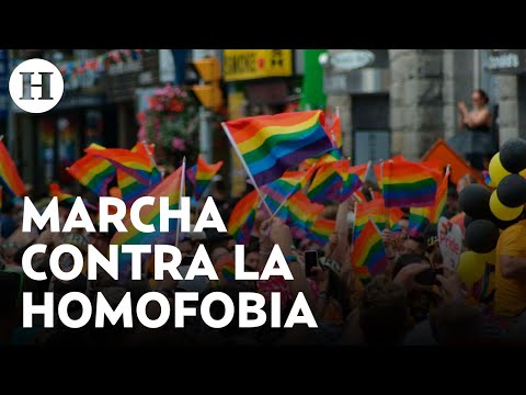 Día Internacional contra la homofobia: Comunidad LGBT+ marcha en Paseo de la Reforma en la CDMX