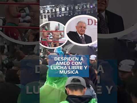 Simpatizantes se despiden de AMLO con evento en el Monumento a la Revolución #shorts