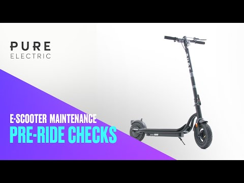 Pure Air pre-ride checks | how to get going with your Pure Electric e-scooter