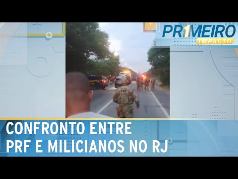 PRF entra em confronto com milicianos no RJ; 6 suspeitos ficam feridos | Primeiro Impacto (07/03/24)
