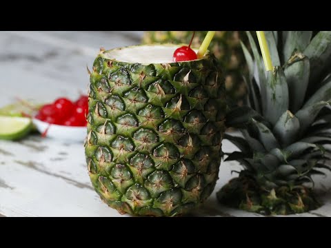 Piña Colada In A Pineapple