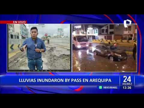 Arequipa: continúa inoperativo bypass que fue inundado por lluvias