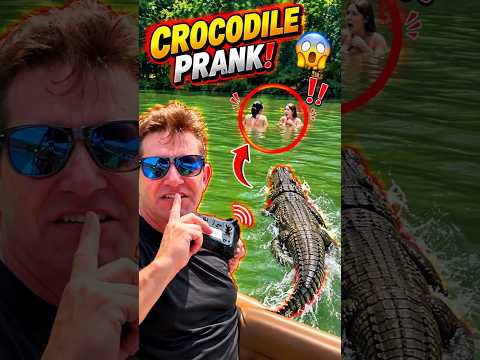 He Sent a Fake Crocodile <strong>After</strong> His Sisters! 😱🐊 #<strong>Shorts</strong>  #CrocodilePrank #Prank #FunnyReaction