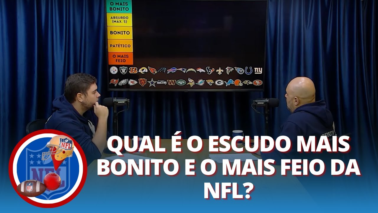 Qual é o escudo mais bonito e o mais feio da NFL | NFL na RedeTV