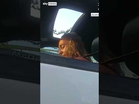 Police chase wanted woman after she flees a traffic stop in Florida
