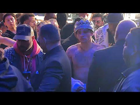 Victorious ryan garcia after haney beat down cheered by fans