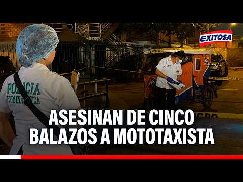 🔴🔵 Acribillan de cinco balazos a mototaxista tras dejar a supuesto pasajero en SMP