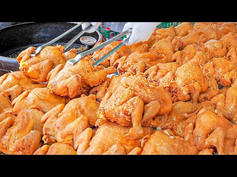 장날이면 대박터지는! 인기 많은 옛날통닭, 치킨, 닭강정 몰아보기 / Korean Original Fried Chicken