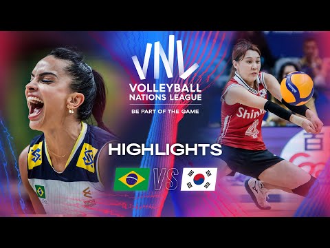🇧🇷 BRA vs. 🇰🇷 KOR - Highlights | Week 1 | Women's VNL 2024