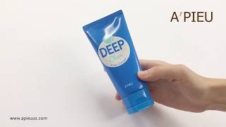 Пенка для умывания A'PIEU Deep Clean Foam Cleanser (Видео 1)