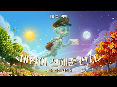 [그림 동화] 바람 우체부가 전해준 편지 | 바람 우체부의 사계절 선물! 🌸☀️🍁❄️