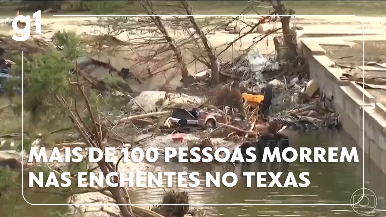 Enchentes no Texas já causaram a morte de mais de 100 pessoas