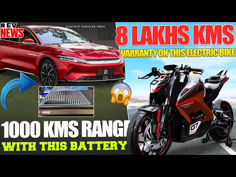 1000 Kms Range With this Battery😱 | 8 Lakhs Kms Battery Warranty | Electric Vehicles India