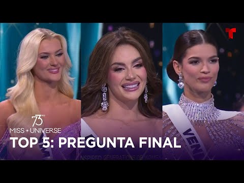 Las finalistas del TOP 5 contestan la Pregunta Final en Miss Universo 73