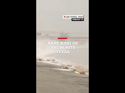Rare kind of snow strikes Dallas this week