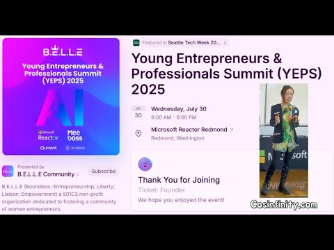 YEPS 2025 (Seattle Tech Week) Consinfinity.com - Making the Cosmos Within Reach