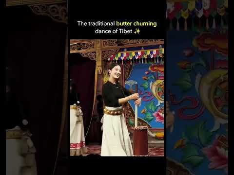 The traditional butter churning dance of Tibet 🥹❤️‍🩹