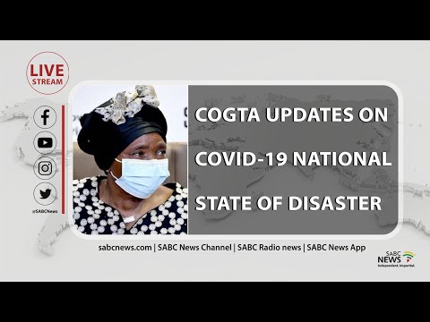 COGTA Minister Dlamini-Zuma briefs the media on COVID-19 National State of Disaster