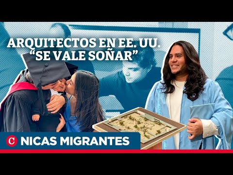 Dos nicas migrantes graduados de maestrías en Harvard y Columbia