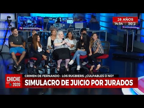 Crimen de Fernando: simulacro de juicio por jurados