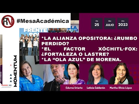 #MesaAcadémica: La alianza opositora: ¿rumbo perdido? / El factor Xóchitl-Fox: ¿Fortaleza o lastre?