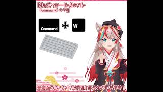 【Macショートカット】「command + W」を押すと、最前面のウィンドウが…!?【KENスクール公式VTuber】 #Shorts