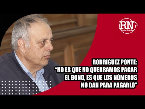 Rodriguez Ponte: No es que no querramos pagar el bono, es que los números no dan para pagarlo