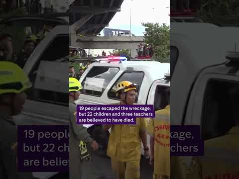 20 children feared dead in Thai bus crash