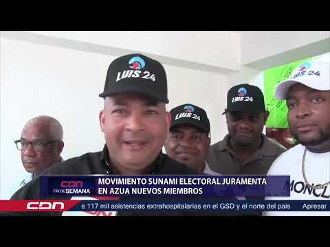 Movimiento Sunami Electoral juramenta en Azua nuevos miembros
