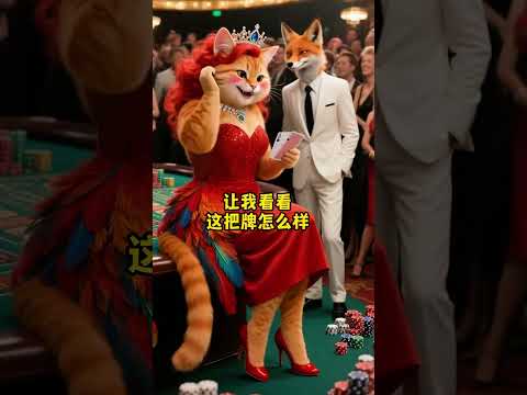 猫の動画サムネイル - 胖橘乔装打扮去澳门赌场吊凯子 #shorts #ai #猫 #cat #funny