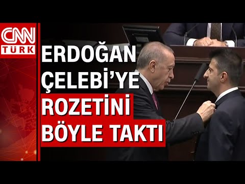 Mehmet Ali Çelebi'nin ilk sözleri... Cumhurbaşkanı Erdoğan, Mehmet Ali Çelebi'ye rozeti taktı!