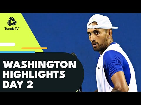 Kyrgios Faces Giron; Korda, Rublev, Evans all in Action | Washington 2022 Day 2 Highlights