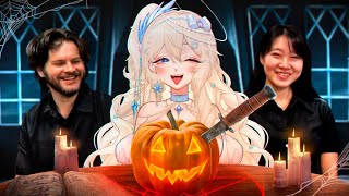 HIME'S FIRST IRL STREAM!? Pumpkin Carving CHAOS