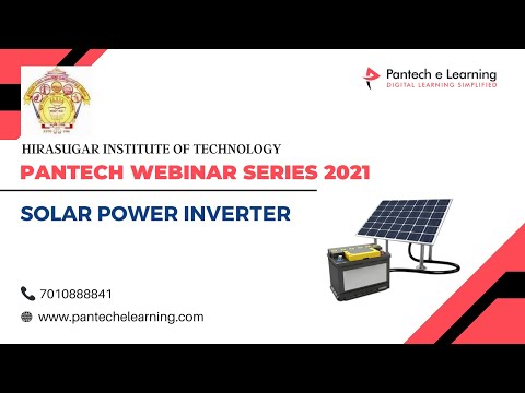 Solar Power Inverter | Hirasugar Institute of Technology | Pantech-e-Learning | Ameerpet |