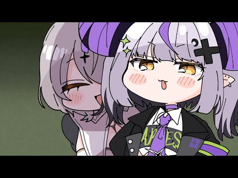 怪しいです【白銀ノエル/ラプラス・ダークネス/鷹嶺ルイ/夏色まつり/猫又おかゆ/hololive/ホロライブ /手描き/ふみや】