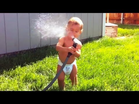 SUMMER BABIES FUNNY FAILS Will Make LAUGH 99 % of you - Kids and babies water fails
