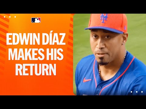 HES BACK! Edwin Díaz strikes out the side in Spring Training debut!