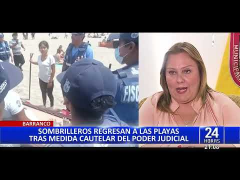 Barranco: alcaldesa asegura que apelará medida cautelar que permite regreso de sombrilleros a playas
