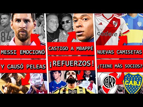 MESSI fue VIRAL en INTER MIAMI por esto+ PSG castiga MBAPPE+ Camiseta RIVER BOCA+ REFUERZOS y PELEA