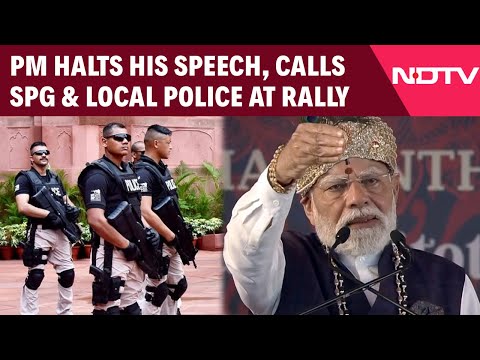 PM Modi Halts His Speech, Calls SPG And Local Police At Udupi Rally In Karnataka
