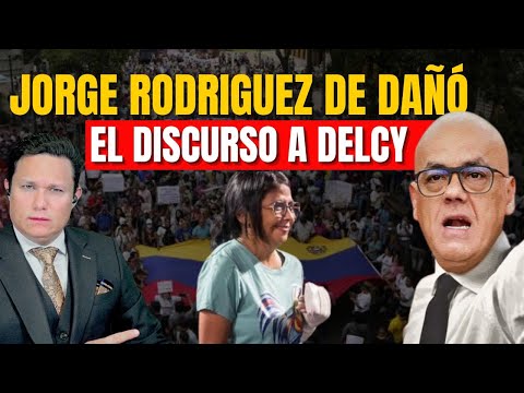 JORGE RODRIGUEZ EXPLOTA DEJANDO MAL A DELCY... LA CONTRADICCIÓN