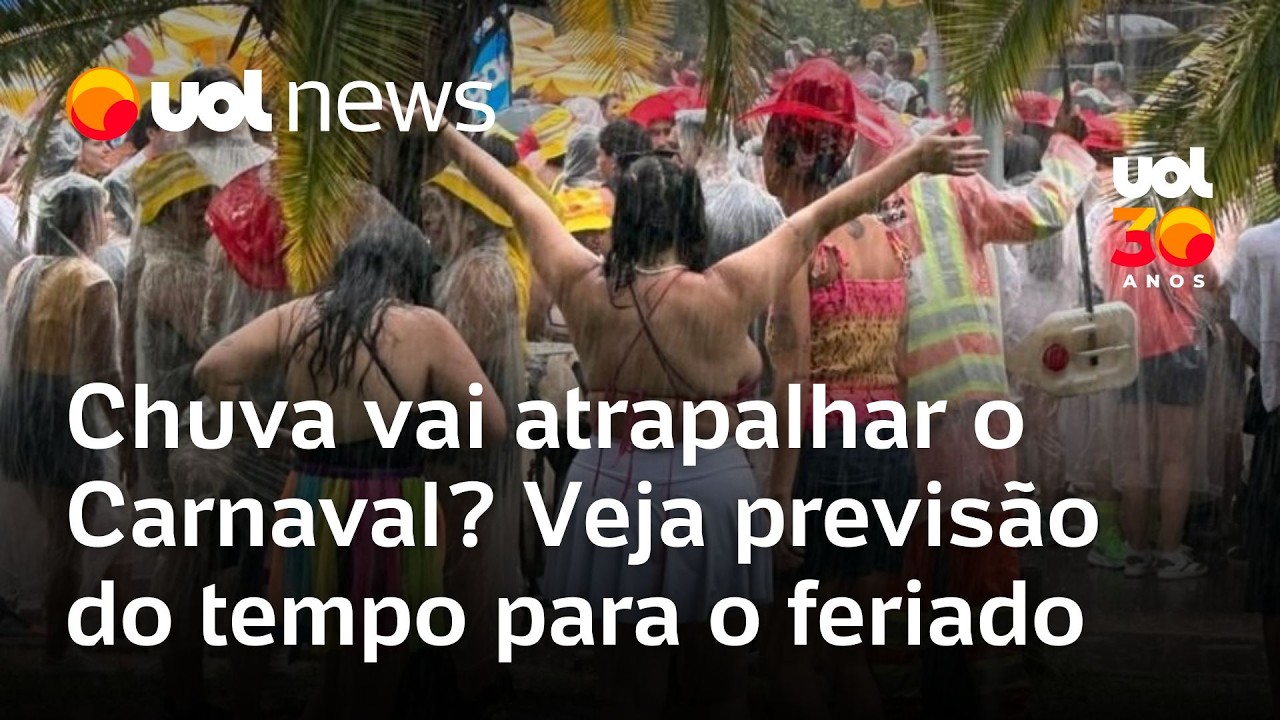 Carnaval em SP deve ter calor de 30°C e pancadas isoladas de chuva à tarde; veja previsão do tempo